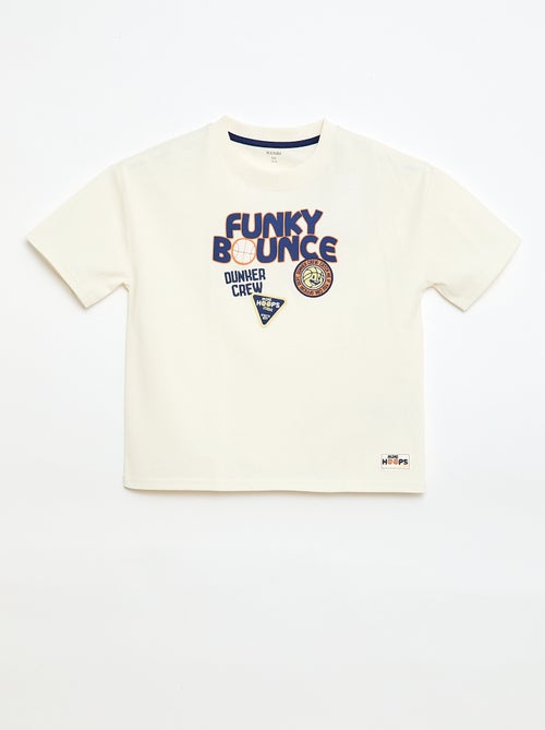 T-shirt a maniche corte con stampa frontale - Kiabi