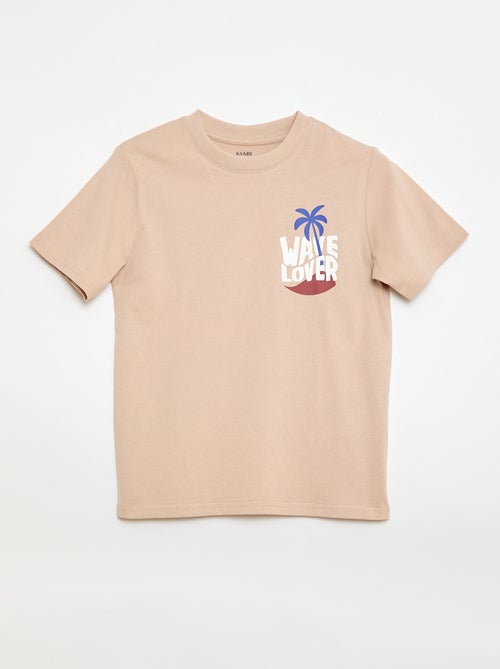 T-shirt a maniche corte con stampa fronte/retro - Kiabi T-shirt a maniche corte con stampa fronte/retro - Kiabi