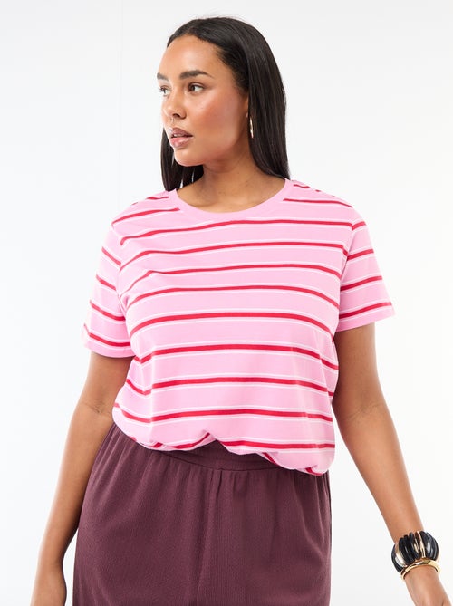 T-shirt a maniche corte con stampa - Kiabi