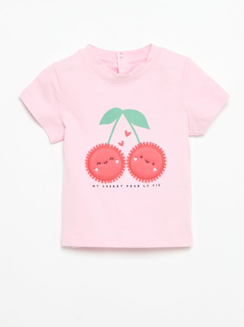 T-shirt a maniche corte con stampa - Kiabi