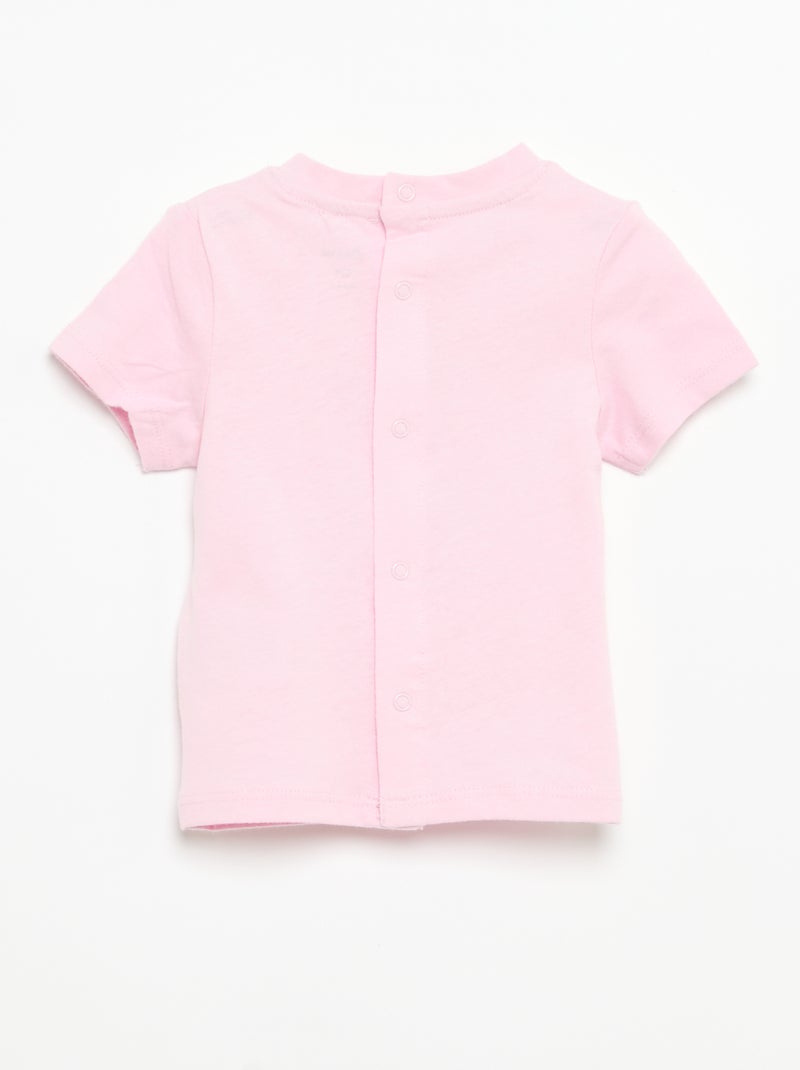 T-shirt a maniche corte con stampa Rosa - Kiabi