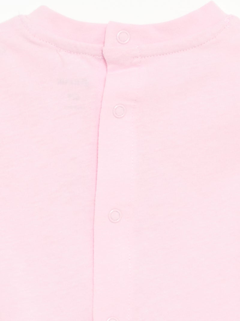 T-shirt a maniche corte con stampa Rosa - Kiabi