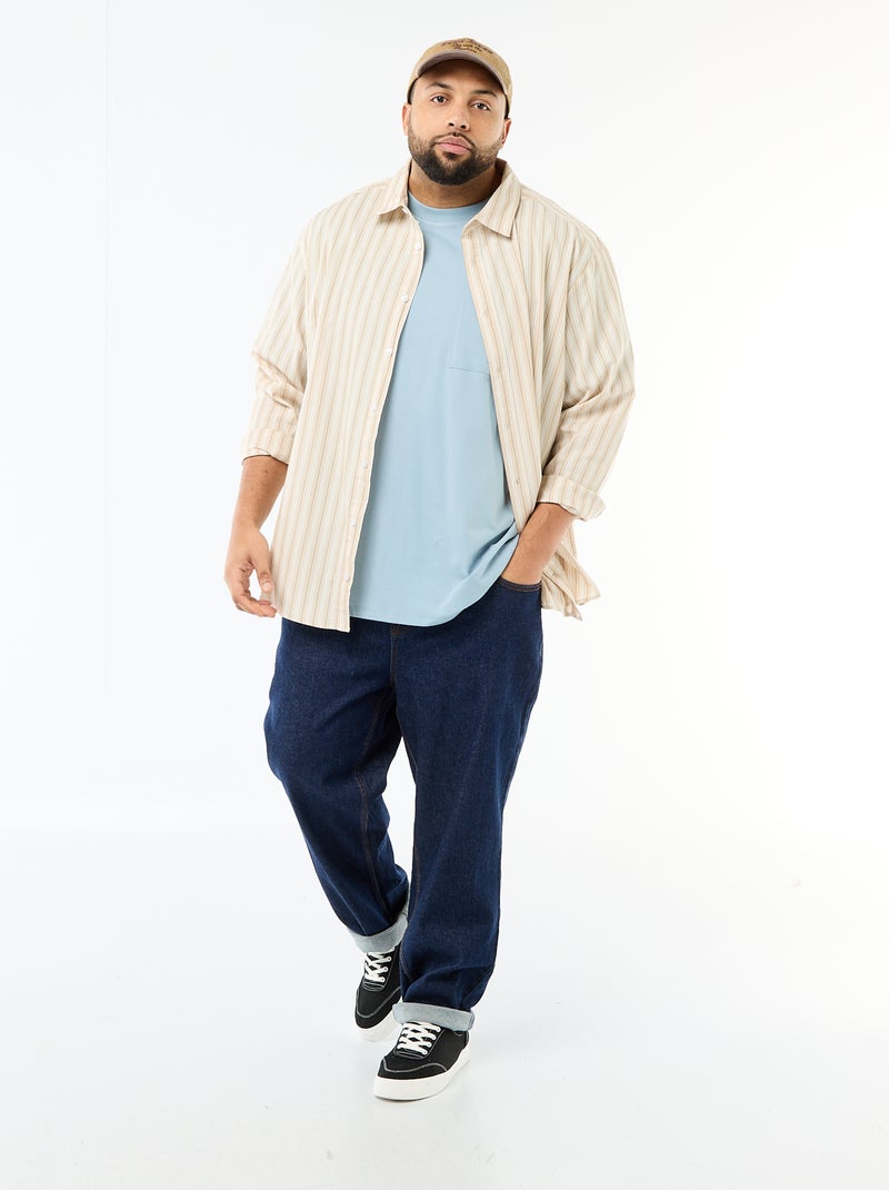 T-shirt a maniche corte con taschino sul petto Blu - Kiabi