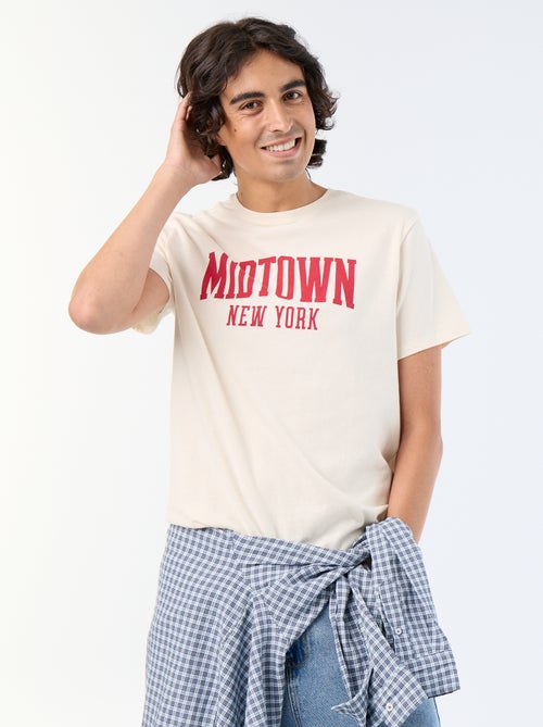 T-shirt a maniche corte stampata - Kiabi