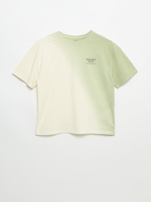 T-shirt a maniche corte stampata con tintura tie-dye - Kiabi T-shirt a maniche corte stampata con tintura tie-dye - Kiabi