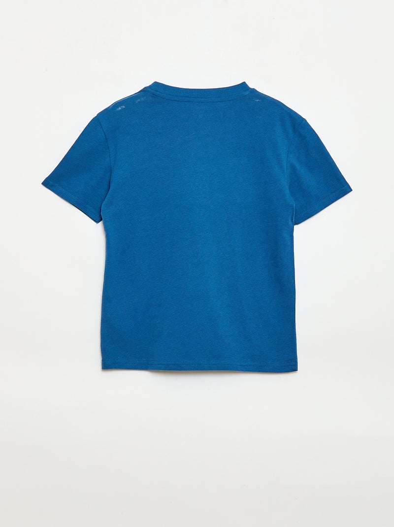 T-shirt a maniche corte stampato Blu - Kiabi