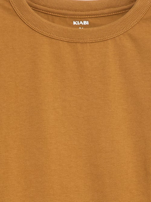 T-shirt a maniche lunghe a tinta unita - Kiabi