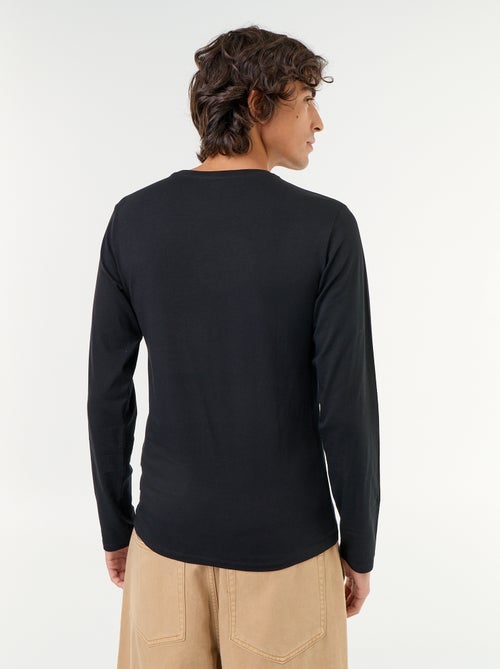 T-shirt a maniche lunghe a tinta unita - Kiabi T-shirt a maniche lunghe a tinta unita - Kiabi
