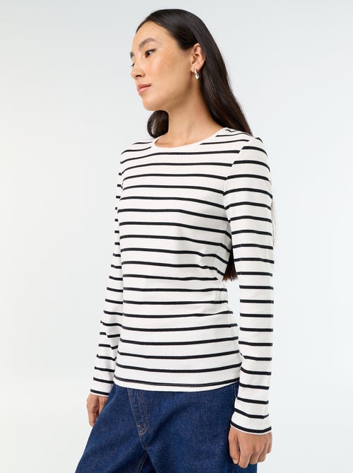 T-shirt a maniche lunghe - Kiabi T-shirt a maniche lunghe - Kiabi