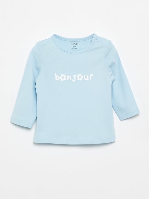 T-shirt a maniche lunghe con stampa - Kiabi