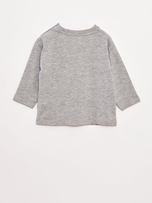 T-shirt a maniche lunghe e taschino sul petto - Kiabi