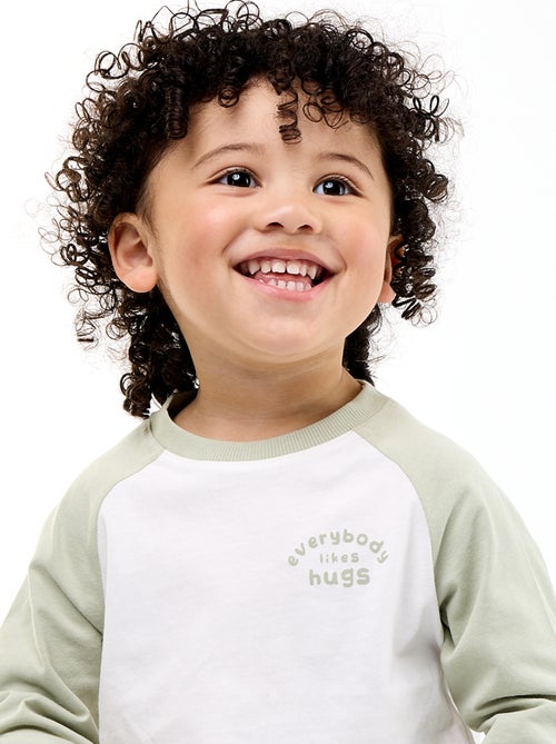 T-shirt a maniche lunghe raglan - Kiabi