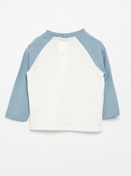 T-shirt a maniche lunghe raglan - Kiabi T-shirt a maniche lunghe raglan - Kiabi