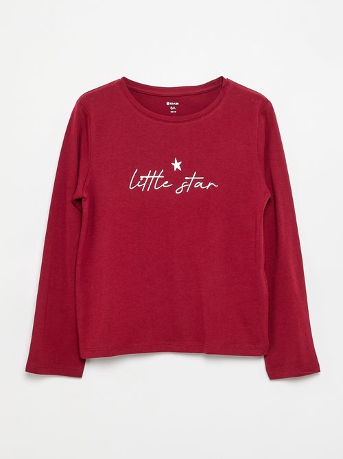 T-shirt a maniche lunghe - Kiabi