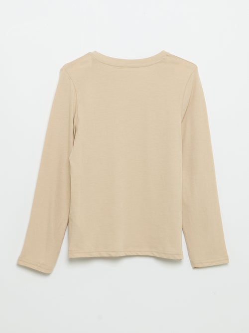 T-shirt a maniche lunghe stampata - Kiabi