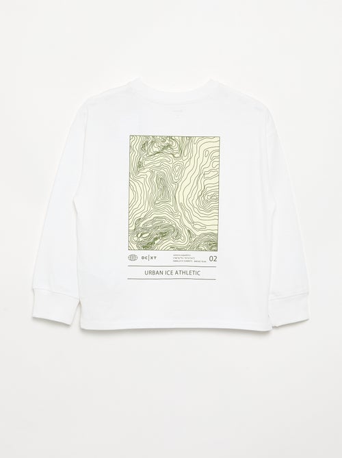 T-shirt a maniche lunghe stampata - Kiabi T-shirt a maniche lunghe stampata - Kiabi