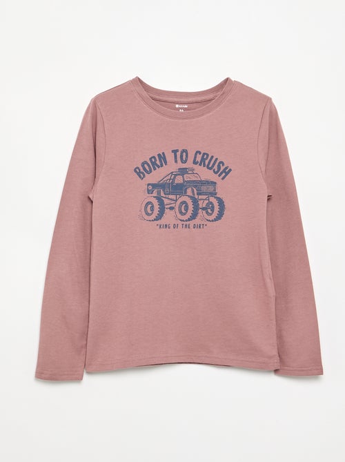 T-shirt a maniche lunghe stampata - Kiabi T-shirt a maniche lunghe stampata - Kiabi
