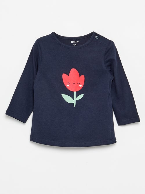 T-shirt a maniche lunghe stampato - Kiabi
