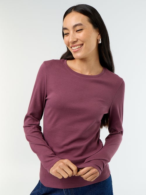 T-shirt a maniche lunghe - Kiabi T-shirt a maniche lunghe - Kiabi