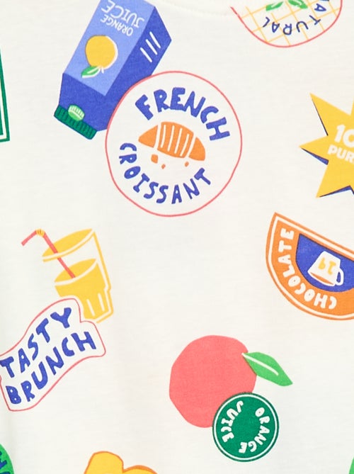 T-shirt à motif manches courtes - Kiabi