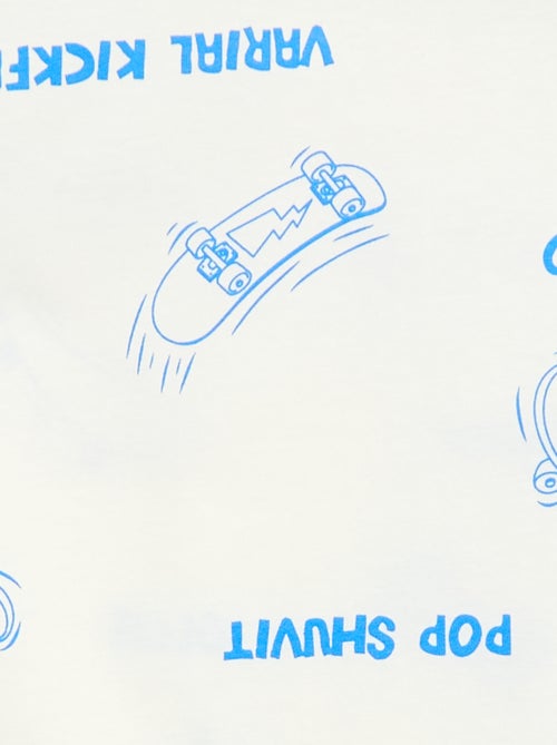 T-shirt à motif manches courtes - Kiabi