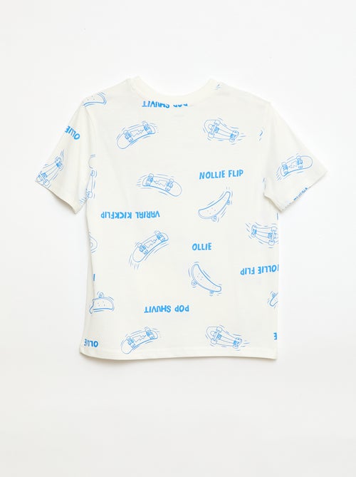 T-shirt à motif manches courtes - Kiabi