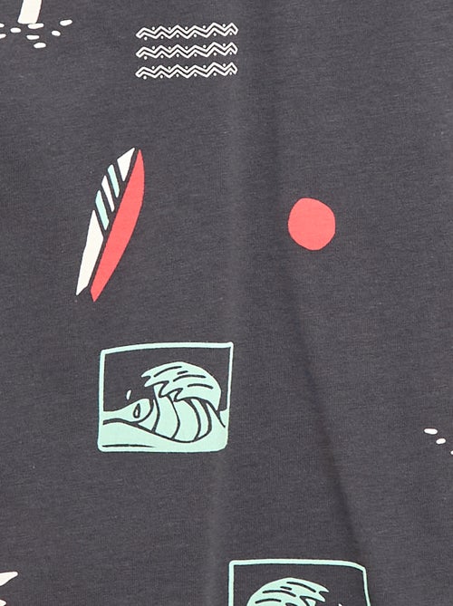 T-shirt à motif manches courtes - Kiabi