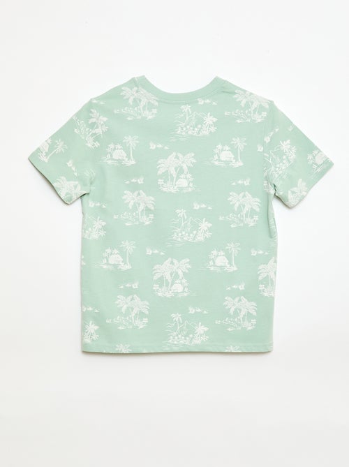 T-shirt a motivo maniche corte - Kiabi