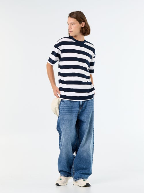 T-shirt a righe a maniche corte - Kiabi