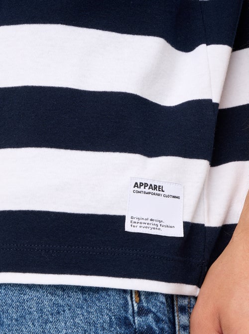 T-shirt a righe a maniche corte - Kiabi