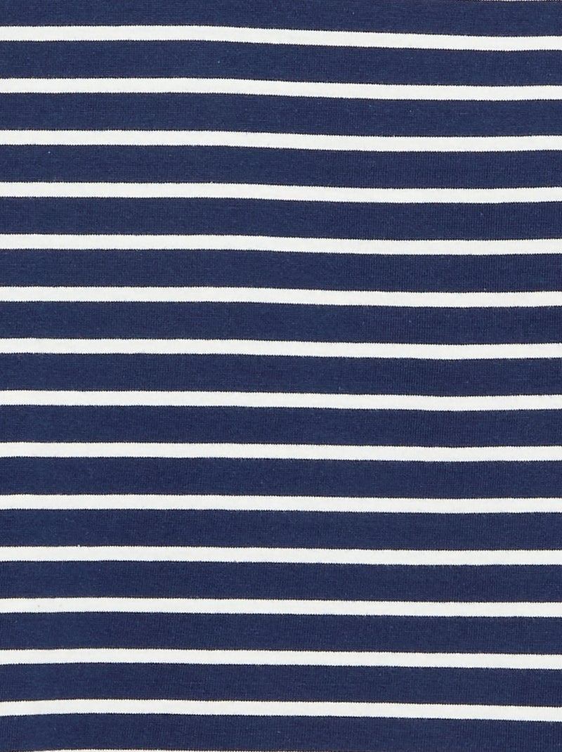 T-shirt a righe a maniche lunghe Blu - Kiabi