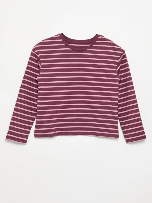 T-shirt a righe a maniche lunghe - Kiabi T-shirt a righe a maniche lunghe - Kiabi