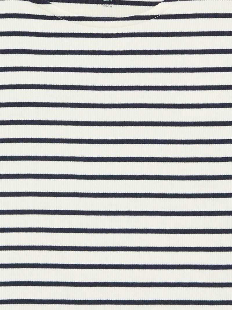 T-shirt a righe senza maniche Blu - Kiabi