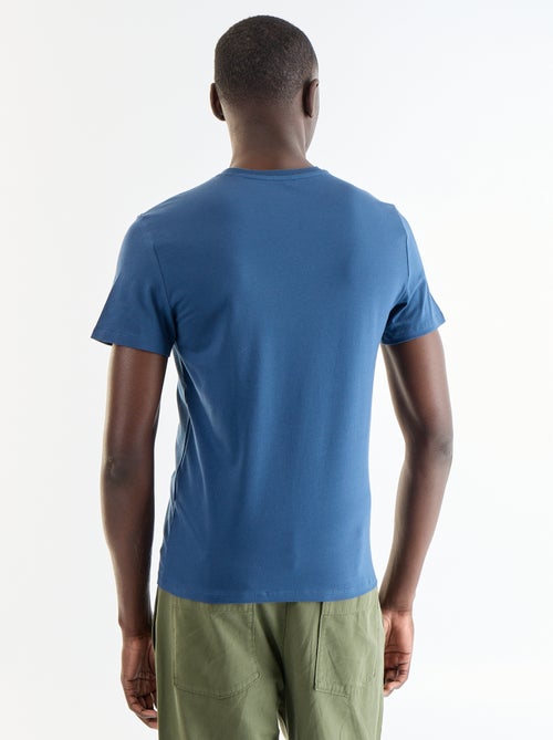 T-shirt a tinta unita - Slim fit - Kiabi T-shirt a tinta unita - Slim fit - Kiabi