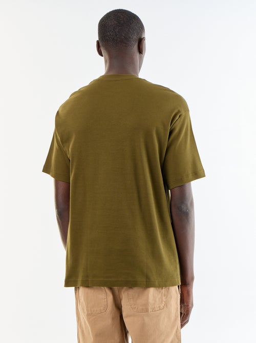 T-shirt a tinta unita a maniche corte e girocollo - Kiabi