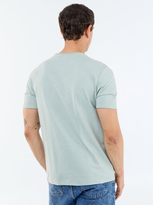 T-shirt a tinta unita a maniche corte - Kiabi