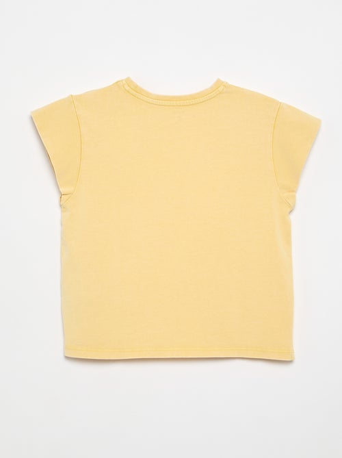 T-shirt a tinta unita a maniche extra-corte - Kiabi