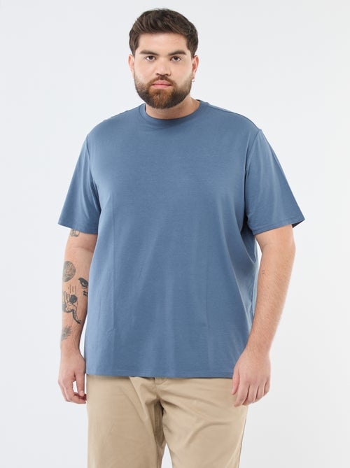 T-shirt a tinta unita regular fit - Kiabi