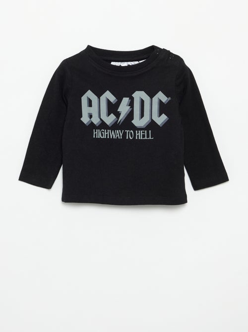 T-shirt 'AC/DC' à manches longues - Kiabi