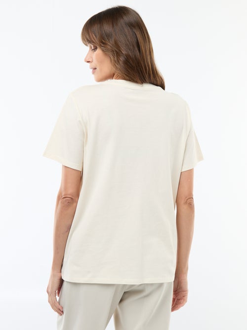 T-shirt allattamento a maniche corte con stampa - Kiabi