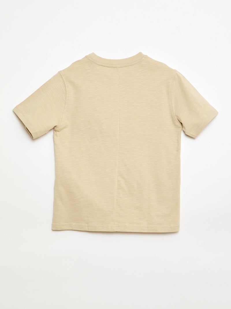 T-shirt ampia Beige - Kiabi