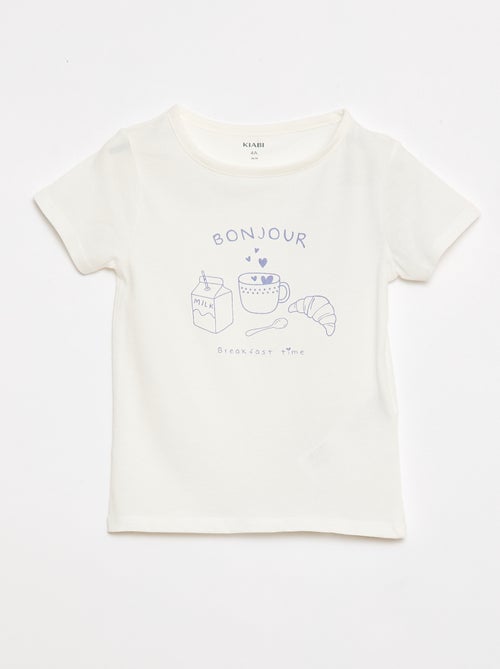 T-shirt and Shorts Pajama Set - 2 Pieces - Kiabi