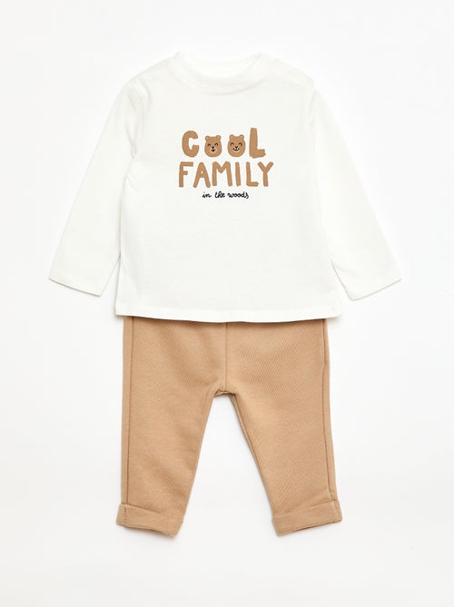 T-shirt and Trousers Set - 2 Pieces - Kiabi