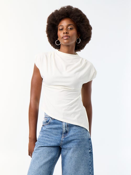 T-shirt asimmetrica senza maniche - Kiabi