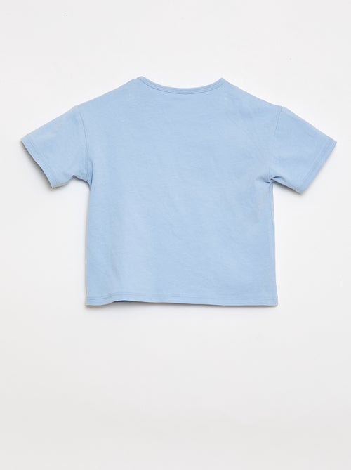 T-Shirt aus Baumwolljersey mit Herz-Patch - Kiabi
