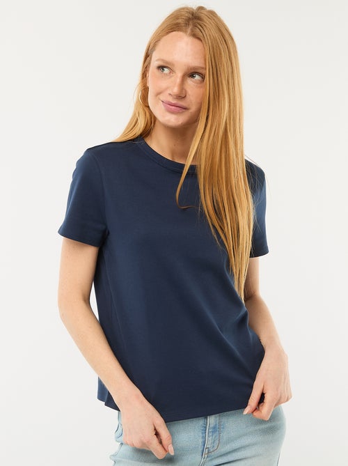T-Shirt aus dickem Baumwollstoff - Kiabi T-Shirt aus dickem Baumwollstoff - Kiabi