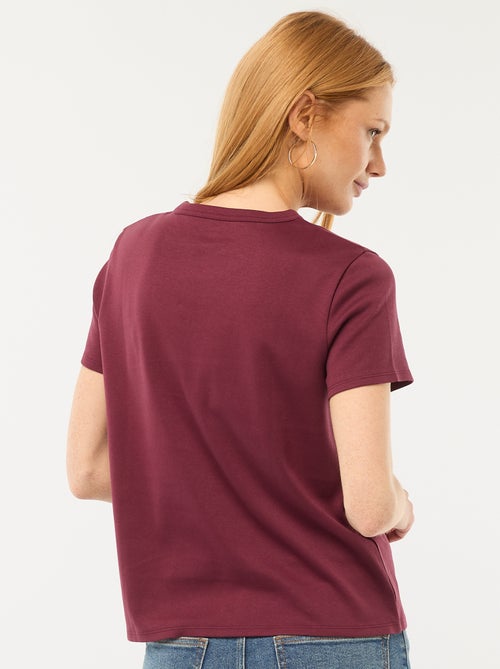 T-Shirt aus dickem Baumwollstoff - Kiabi T-Shirt aus dickem Baumwollstoff - Kiabi
