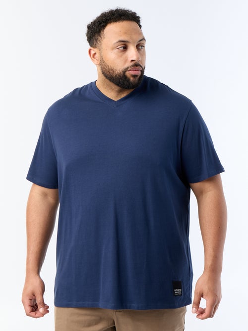 T-Shirt aus Jersey-Strick mit kurzen Ärmeln - Kiabi