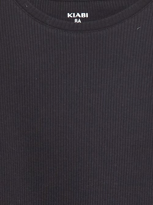 T-Shirt aus Rippstrick - Kiabi T-Shirt aus Rippstrick - Kiabi