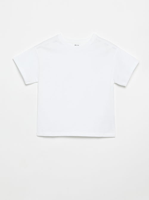 T-Shirt aus Tough Cotton, Kurzarm - Kiabi T-Shirt aus Tough Cotton, Kurzarm - Kiabi